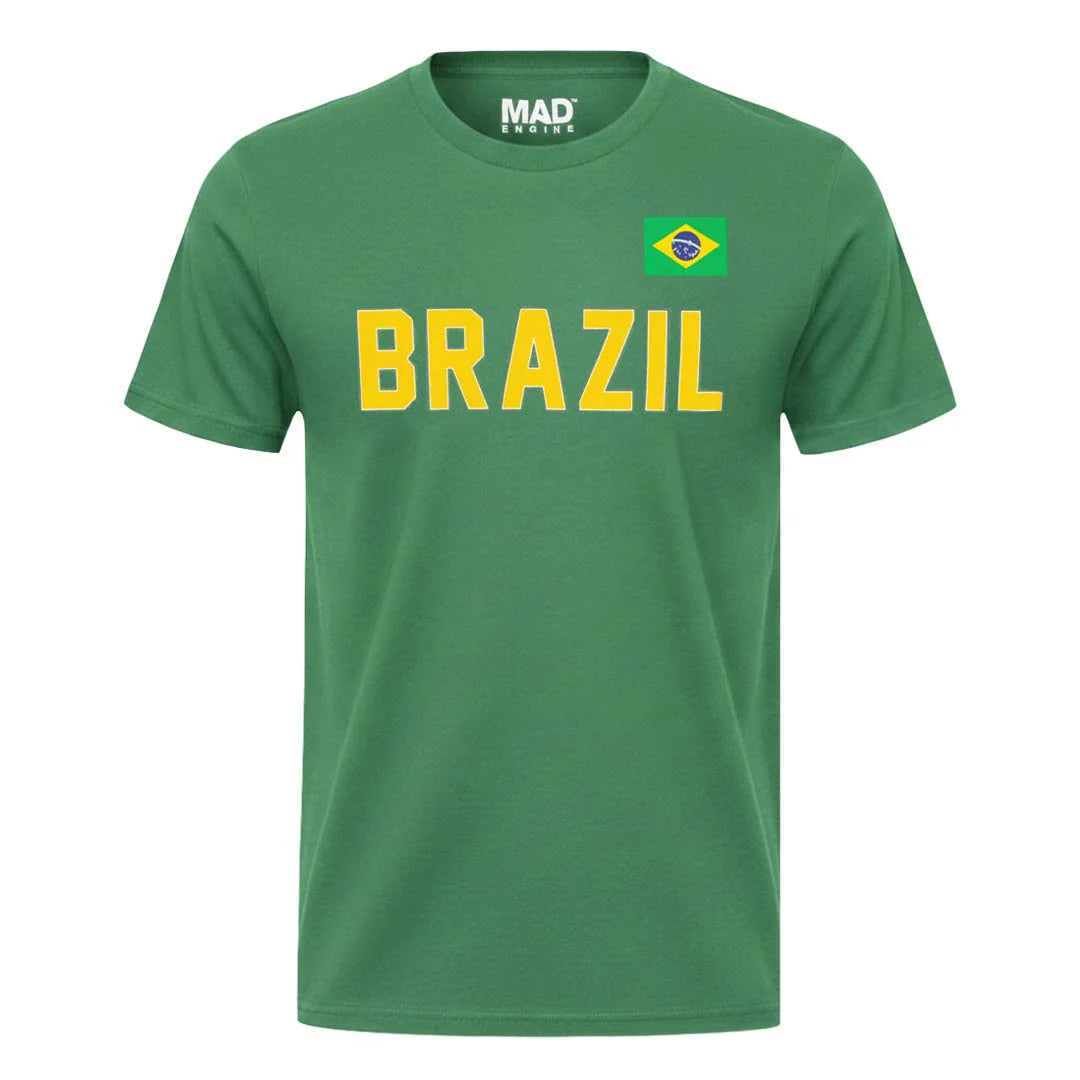 Country T-Shirt Flag Brazil (Green)