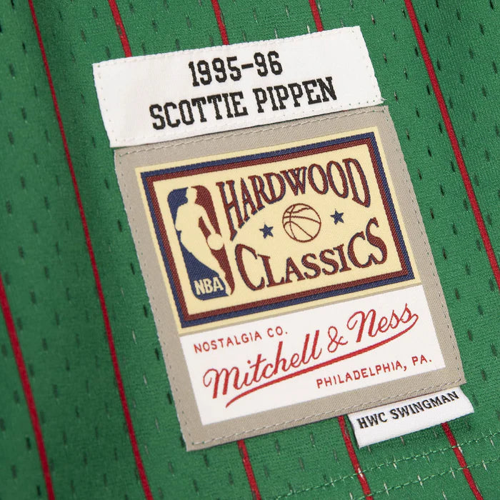 NBA Hardwood Classics Player 1995-96 Swingman Jersey Scottie Pippen Bulls (Green w/Pinstripes)