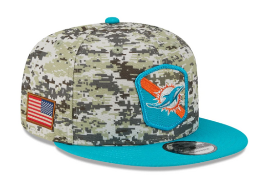 NFL Hat 950 Snapback Salute to Service 2023 Dolphins