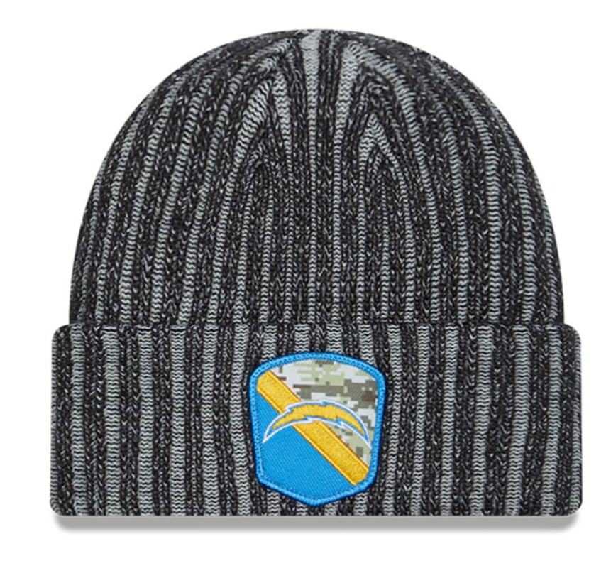 NFL Knit Hat Salute to Service 2023 Chargers