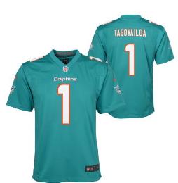 NFL Youth Player Game Jersey Home Tua Tagovailoa Dolphins