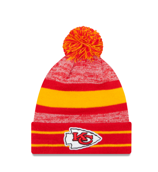 NFL Knit Hat Pom Cuff Chiefs