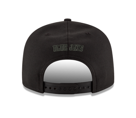 MLB Hat 950 Snapback Tonal Black w/Red Leaf Blue Jays