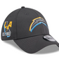 NFL Hat 3930 Draft 2024 Grey Chargers