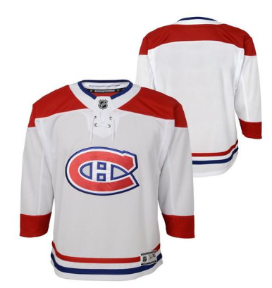 NHL Youth Blank Premier Jersey Away Canadiens