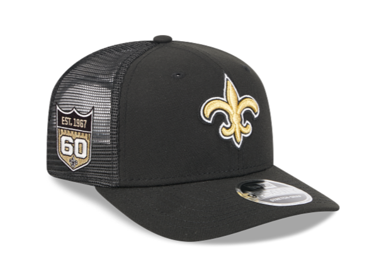NFL Hat 970 Trucker Stretch Snap 60th Anniversary Saints