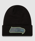 NFL Knit Hat Tonal Chrome Cuff Seahawks