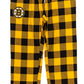 NHL PJ Pant Buffalo Plaid Bruins