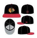 NHL Hat 5950 Poly Basic Blackhawks (Black & Red)