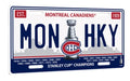 NHL License Plate Sign, 6-in x 12-in Canadiens