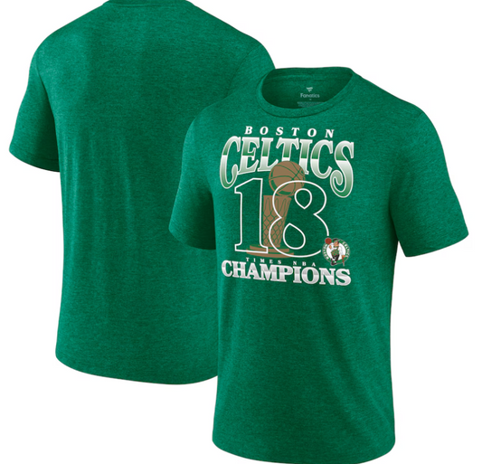 NBA Player T-Shirt 18-Time NBA Finals Champions Tri-Blend Celtics