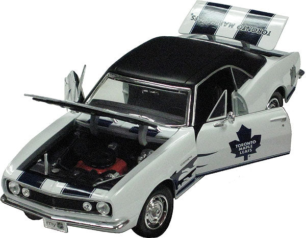 NHL Diecast Collectible 1:18 '67 Chevrolet Camaro Z/28 Coupe Maple Leafs