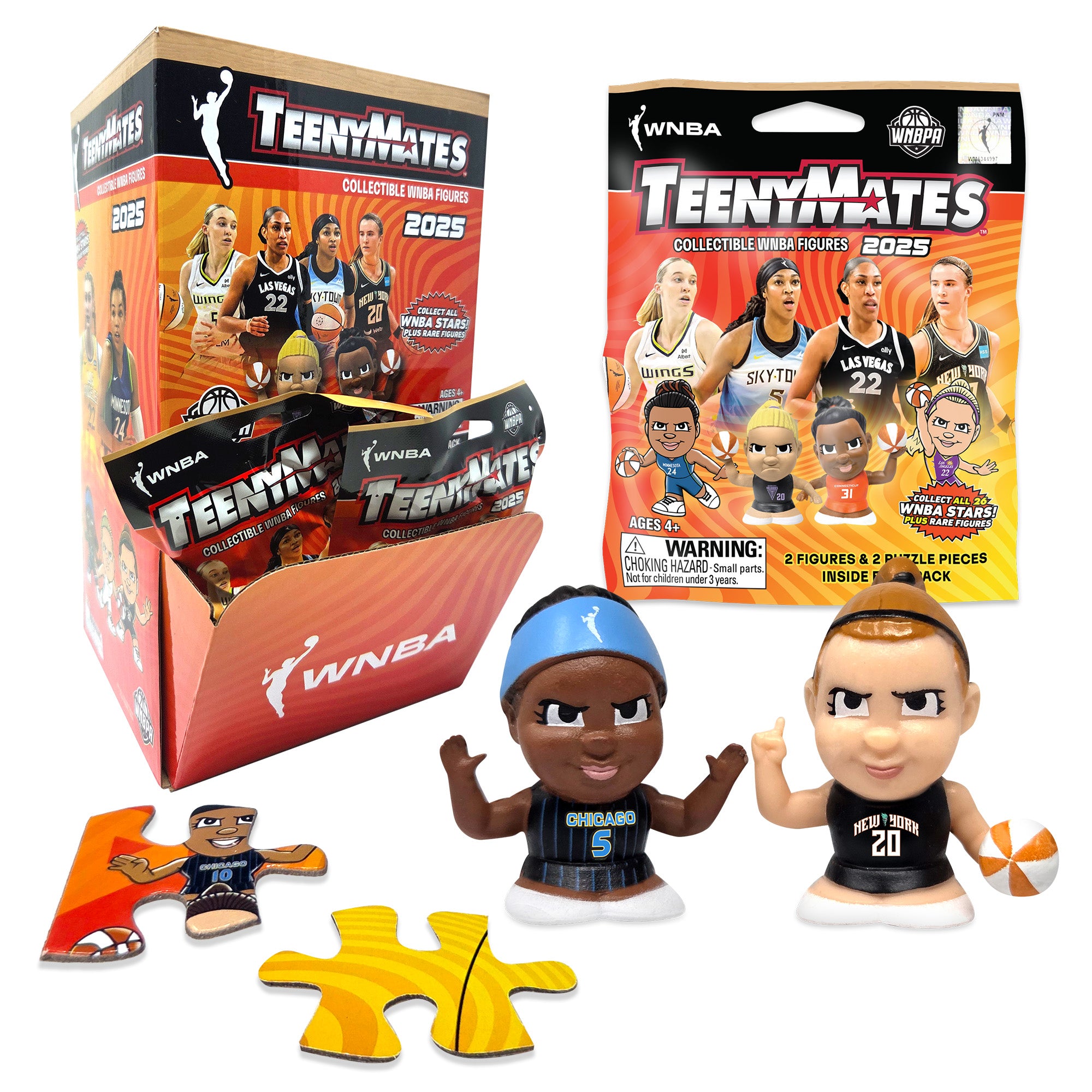 WNBA Collectible Figures Teenymates 2026 Single Packs