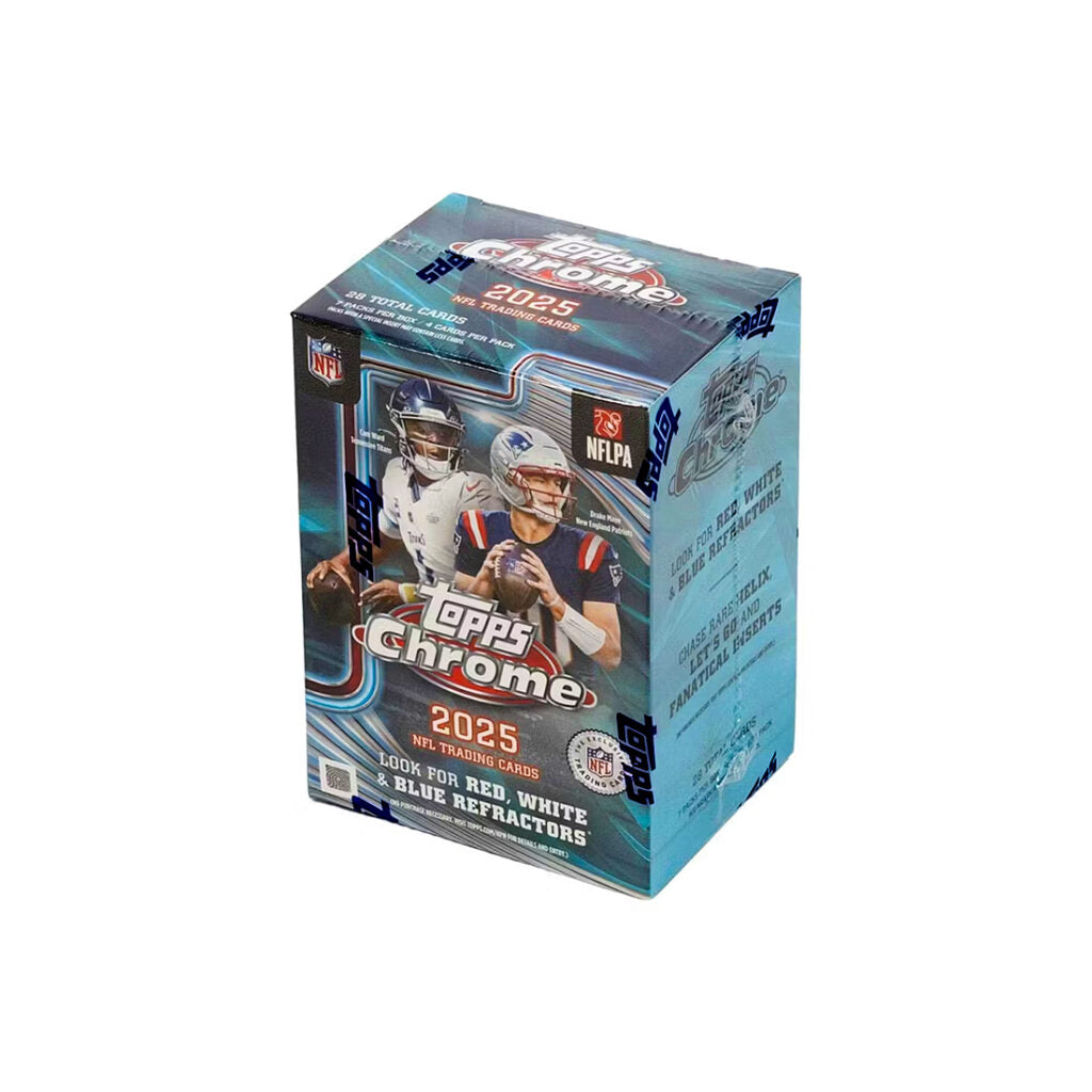 NFL Topps Chrome Football Trading Cards 2025 Blaster Box