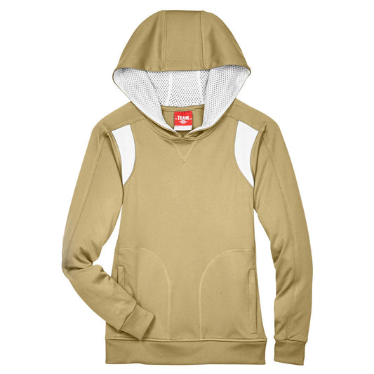 Team 365 Youth Blank Hoodie Elite Performance Beige