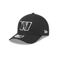 NFL Hat 940 Snapback A-Frame M-Crown Tonal Black Commanders