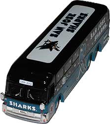 NHL Diecast Collectible 1:64 Motorcoach Sharks