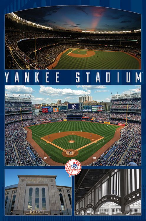 MLB Wall Poster Yankee Stadium Yankees