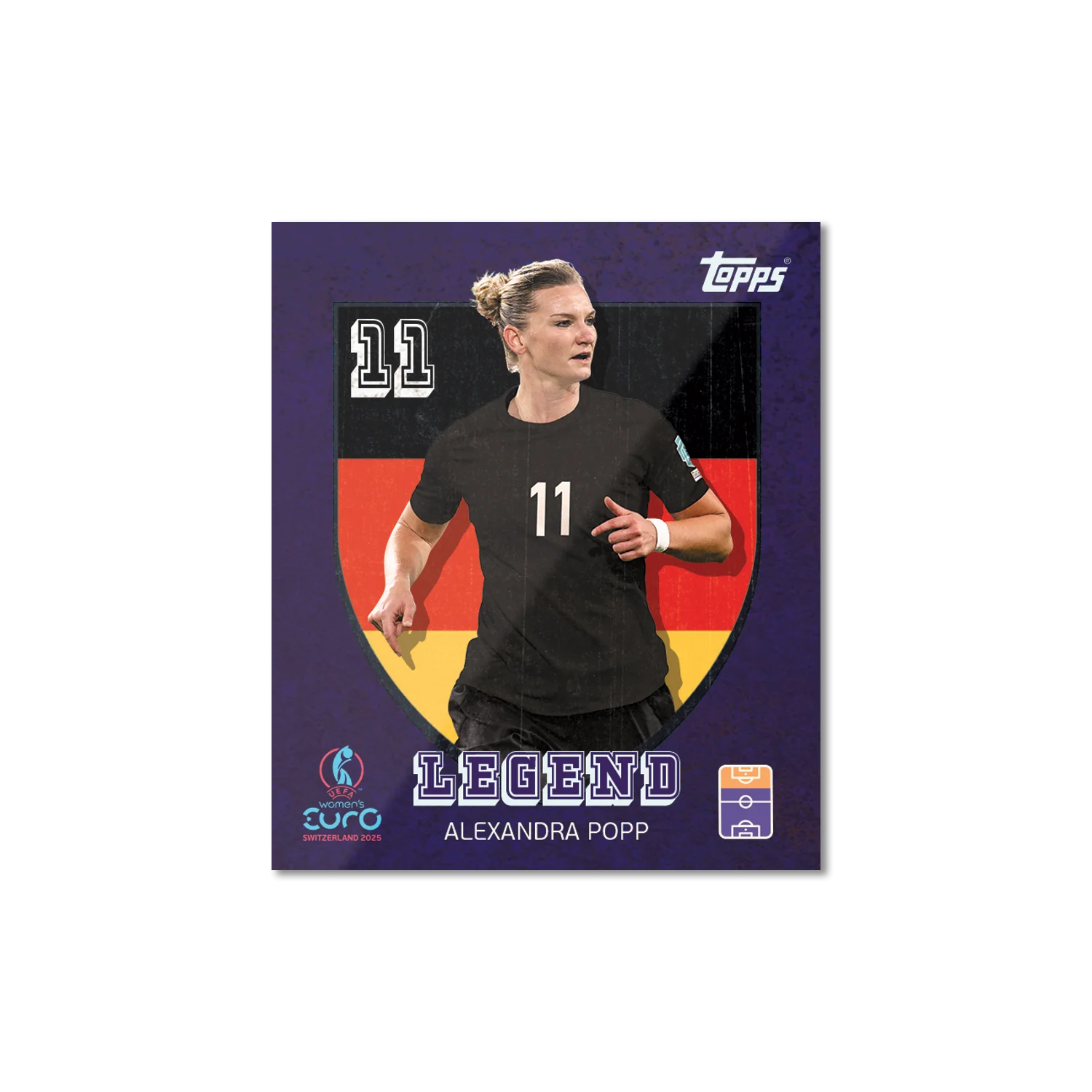 Topps Official Stickers Women's Euro Cup Switzerland 2025 UEFA Mega Starter Pack