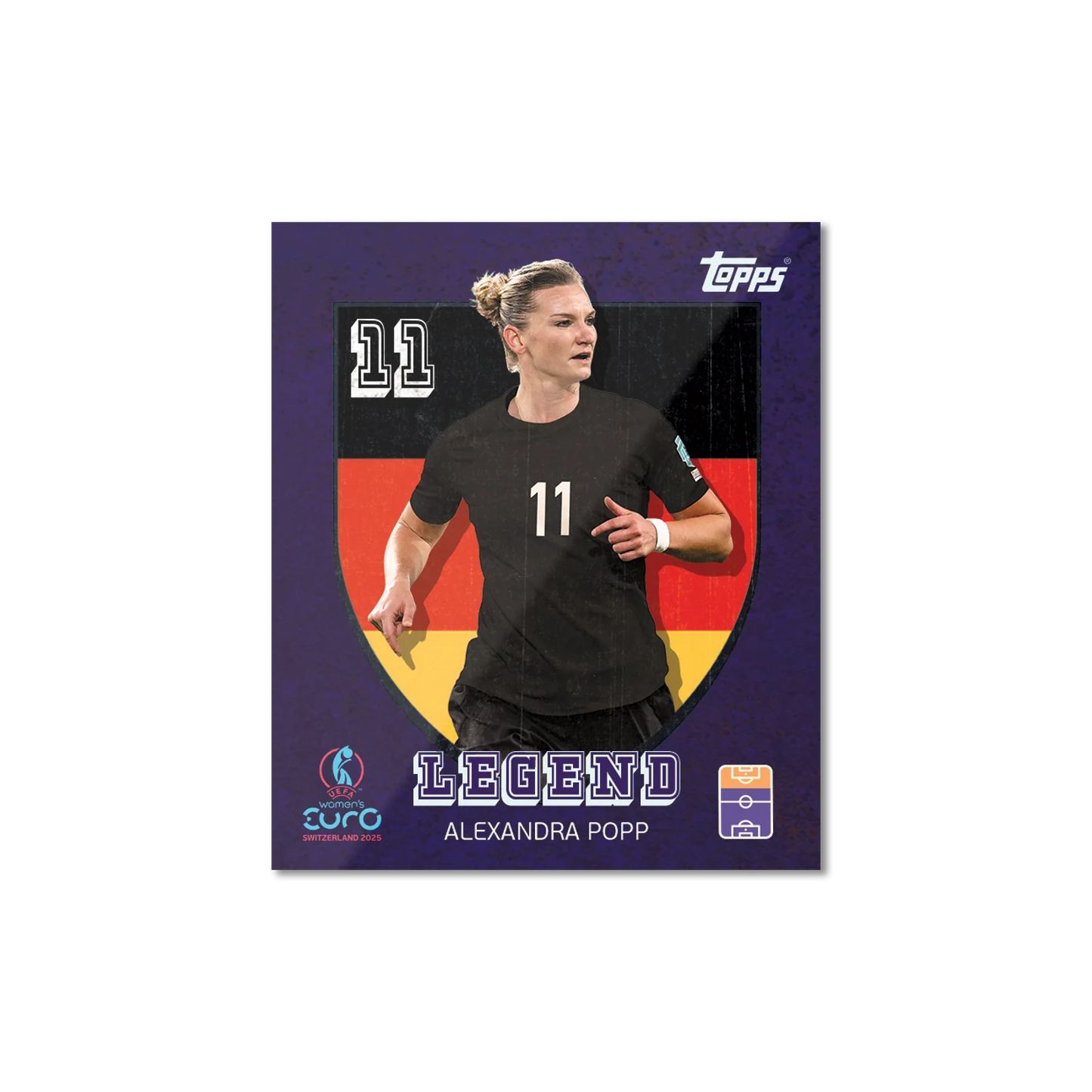 Topps Official Stickers Women's Euro Cup Switzerland 2025 UEFA (Single Pack)