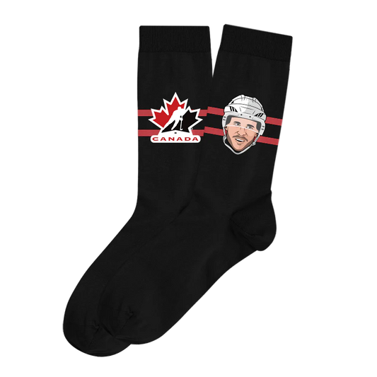 Hockey Canada Player Socks Black Sydney Crosby Hockey Canada