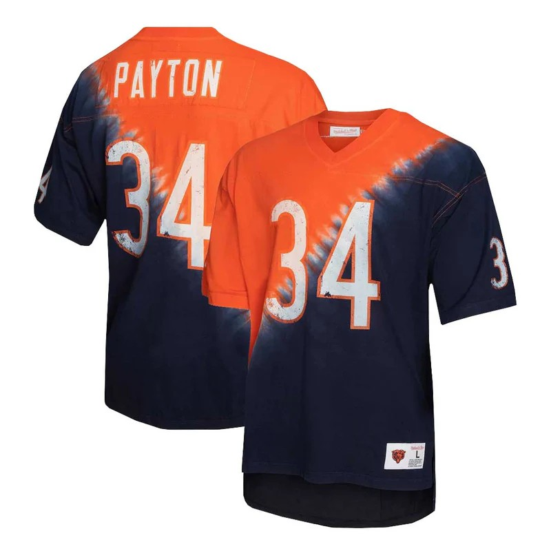NFL Retired Player Tie Dye T-Shirt Walter Payton Bears
