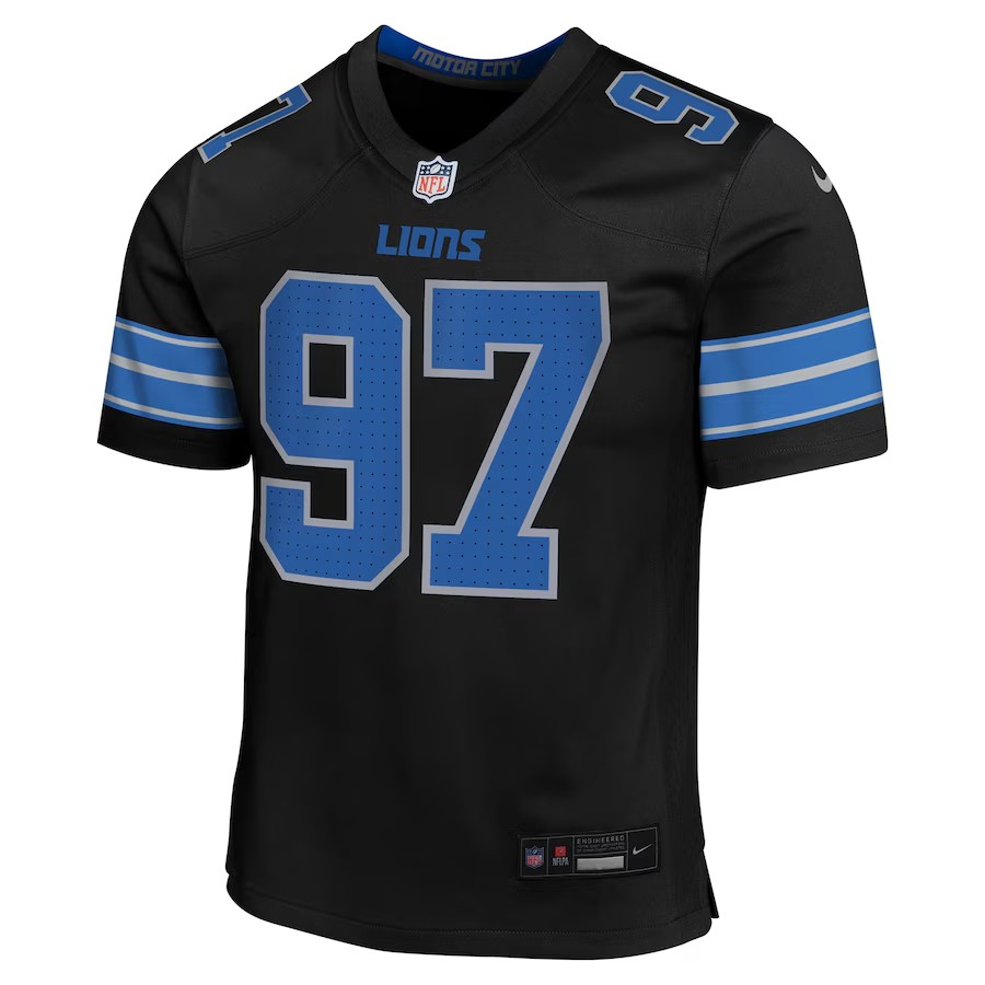 NFL Youth Player Jersey Alt Black Aidan Hutchinson Lions