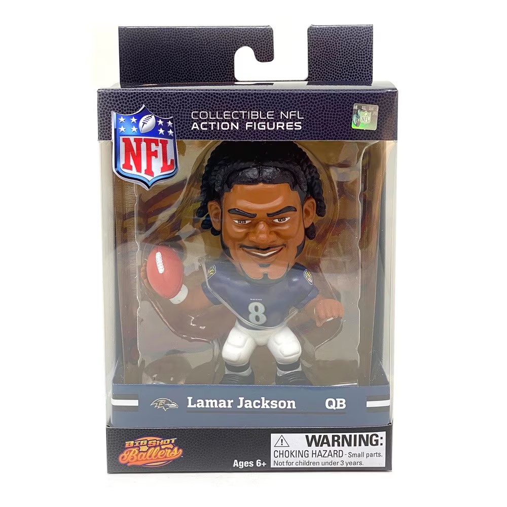 NFL Big Shot Ballers Player Figure Lamar Jackson Ravens