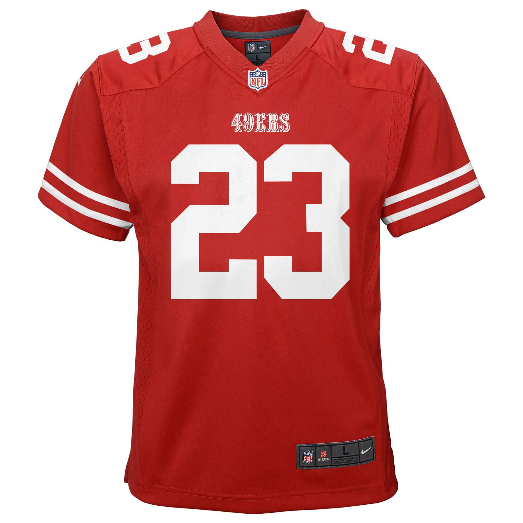 NFL Youth Player Game Jersey Home Christian McCaffrey 49ers