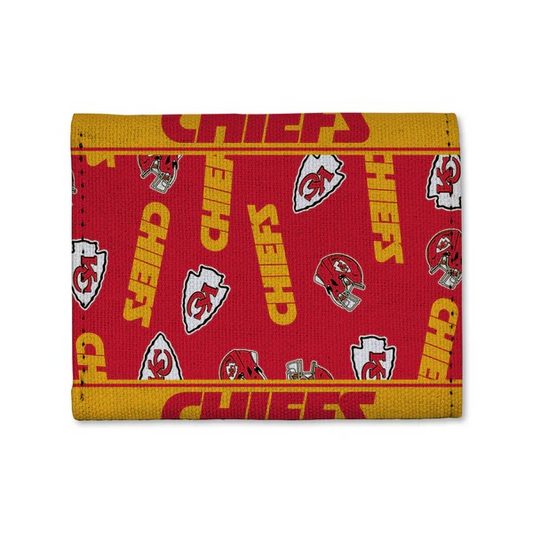 NFL Canvas Trifold Wallet Chiefs