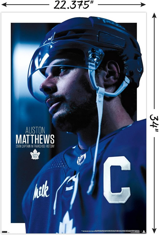 NHL Player Wall Poster Auston Matthews Maple Leafs