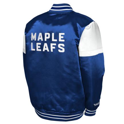 NHL Youth Jacket Heavy Weight Satin Maple Leafs