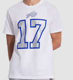 NFL Player T-Shirt Josh Allen 17 Bills White