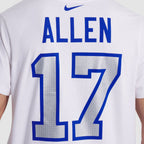 NFL Player T-Shirt Josh Allen 17 Bills White