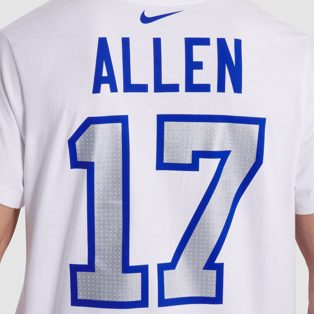 NFL Player T-Shirt Josh Allen 17 Bills White