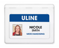 Name Badge Holders - 4 x 3", Horizontal, Pre-Punched