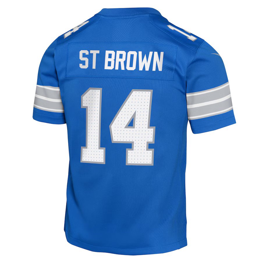 NFL Youth Player Game Jersey Home Amon St. Brown Lions