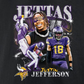NFL Player T-Shirt Notorious Graphic Justin Jefferson Vikings