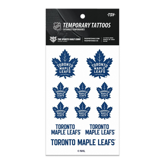 NHL Temporary Tattoo Sheet Maple Leafs