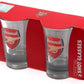 EPL 2Pc Shot Glass Set Arsenal FC