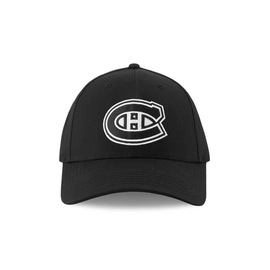 NHL Hat Black and White Canadiens