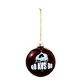 NHL Ornament Blown Glass Avalanche