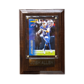 NFL Collectible Plaque with Card 4x6 Panini Josh Allen Bills