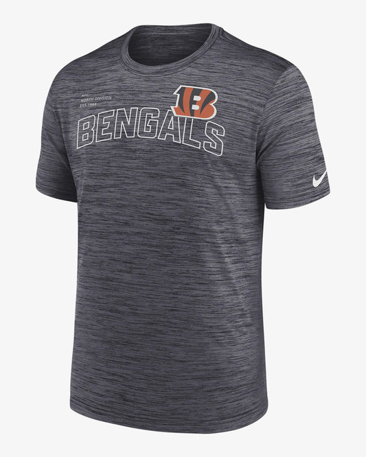 NFL Dri-Fit T-Shirt Performance Velocity Arch Anthracite Bengals