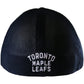 NHL Hat Stretch Fit Poly Heathered Team Maple Leafs