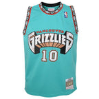 NBA Youth Hardwood Classics Player 1998-99 Swingman Jersey Mike Bibby Grizzlies (Teal)
