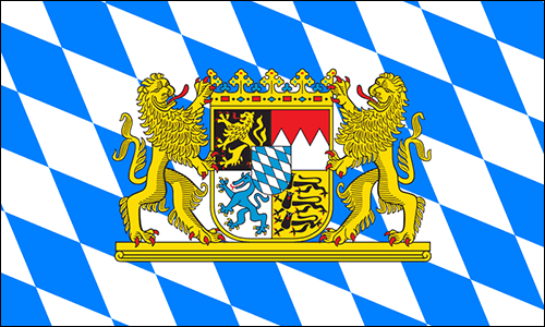 Country Flag 3x5 Bavaria, Germany