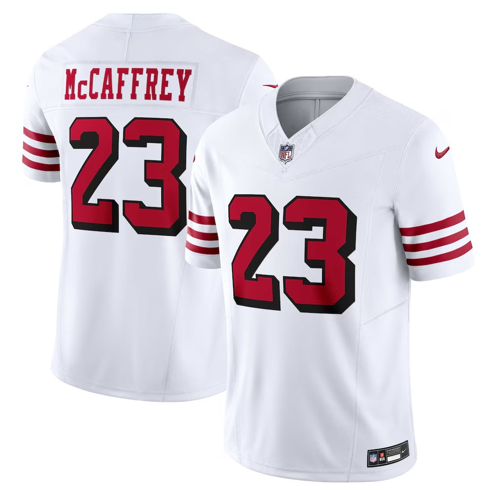 NFL Player F.U.S.E. Limited Jersey White Christian McCaffrey 49ers