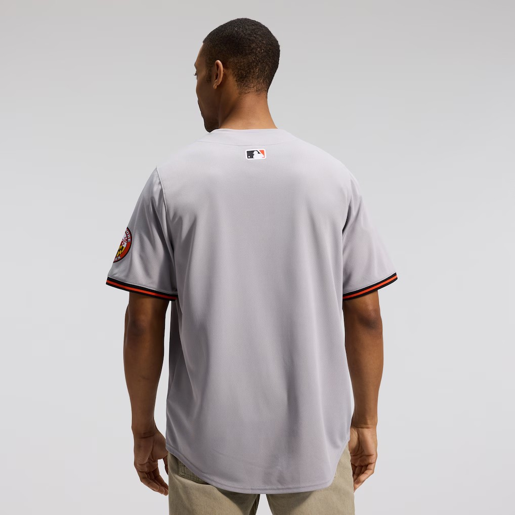 MLB Limited Jersey Blank Road Gray Orioles