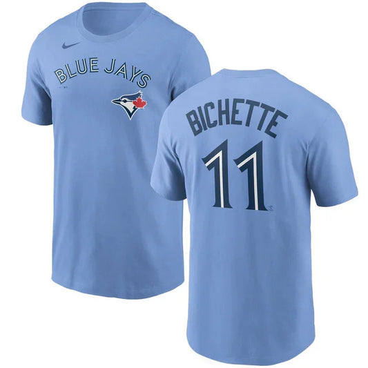 MLB Player T-Shirt Name And Number Alt Powder Bo Bichette Blue Jays